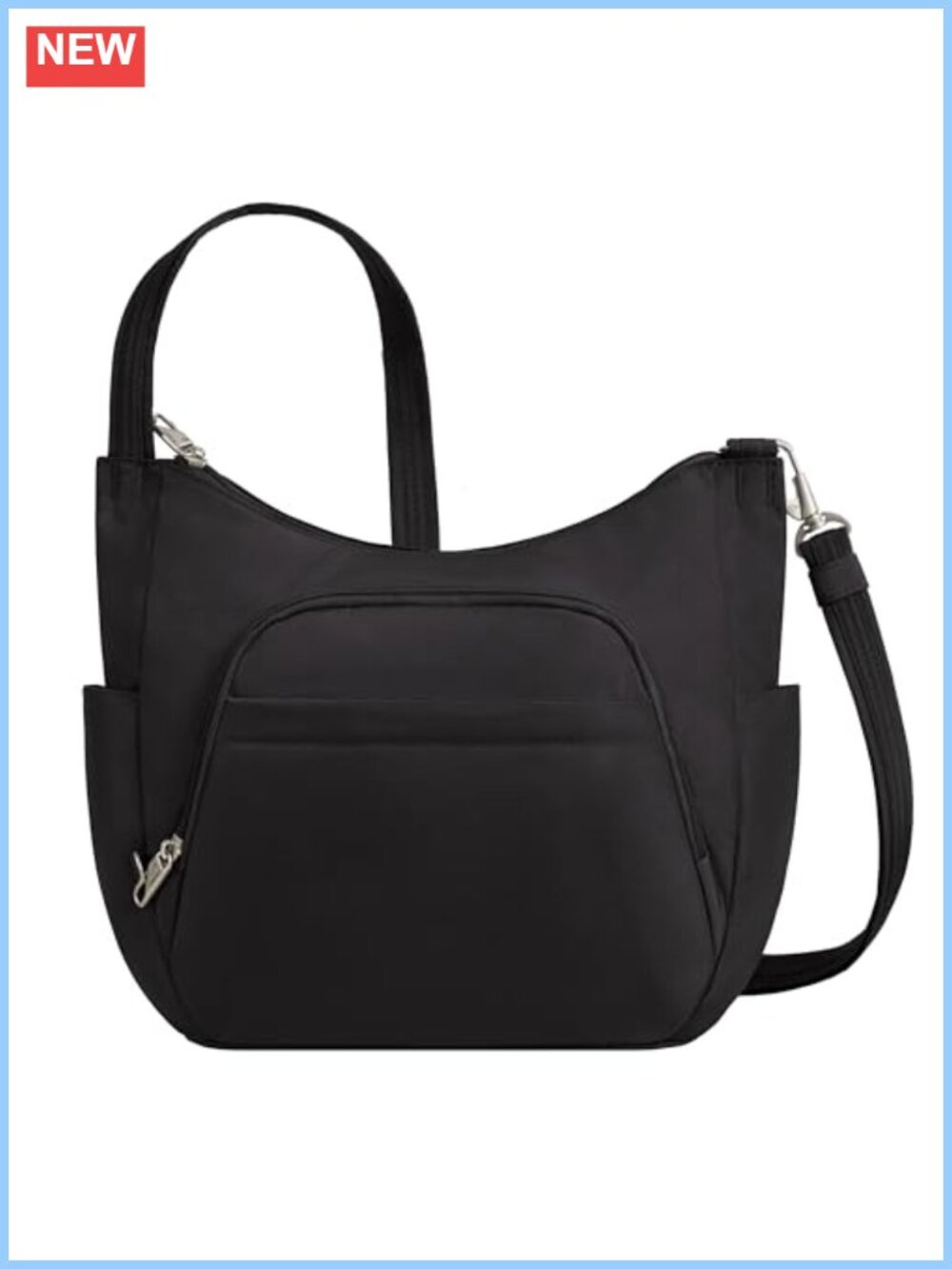 Anti-Theft Classic Crossbody Bucket Bag Slash Resistant RFID Locking